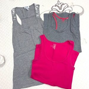 3 tank tops size small and medium